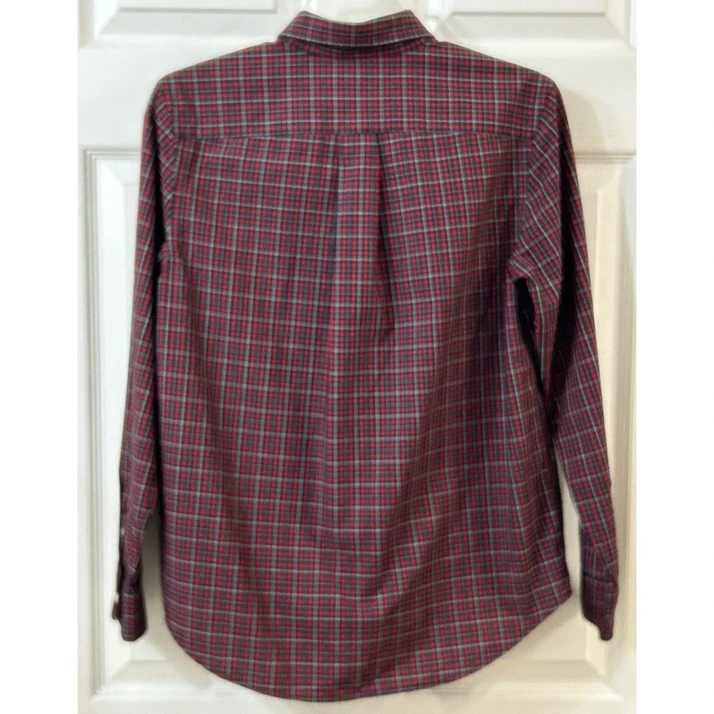 Ralph Lauren Boys LG 14-16 Plaid Long Sleeve Button Front Collared Preppy EUC